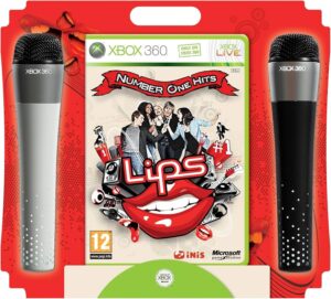 Xbox 360 Mikrofonok + Lips Lemezes Játék (Használt)