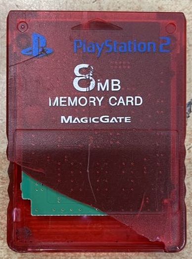 PS2 8MB Memóriakártya Piros (Használt)